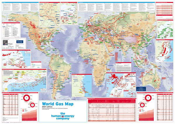 World Gas Map, 2021 World Gas Map, 2021